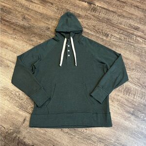 The Normal Brand Men’s SZ XL Puremeso Hoodie Green Stretch Cotton Hoodie